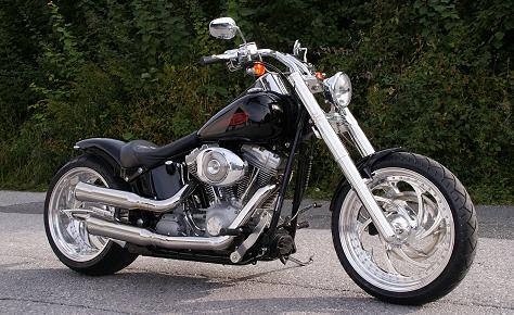 Harley Davidson Softail FXSTI Black-Devil